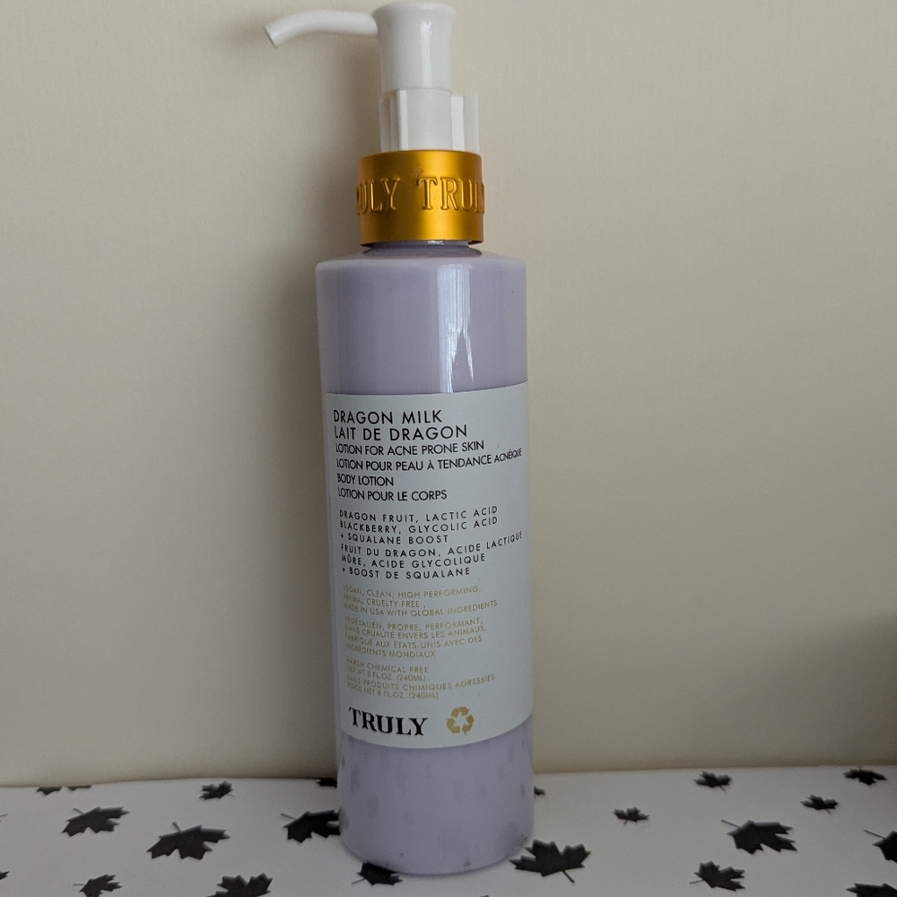 Truly Dragon Milk Lotion For Acne Prone Skin - Body Lotion
